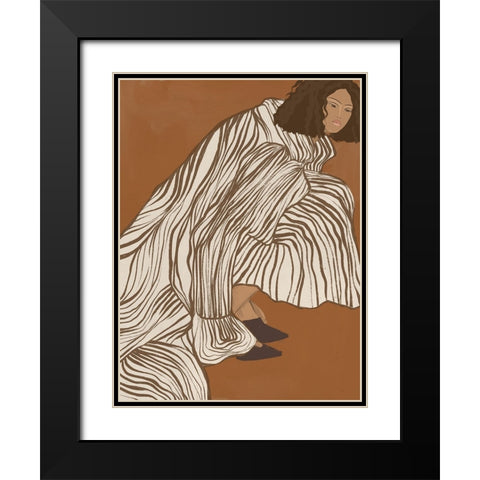 Delilah Divine Black Modern Wood Framed Art Print with Double Matting by Urban Road