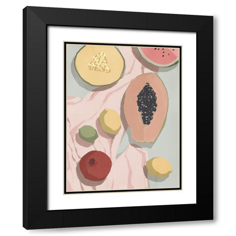 Fiesta dulce Black Modern Wood Framed Art Print with Double Matting by Urban Road