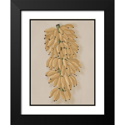 Platano I Clay Black Modern Wood Framed Art Print with Double Matting by Urban Road