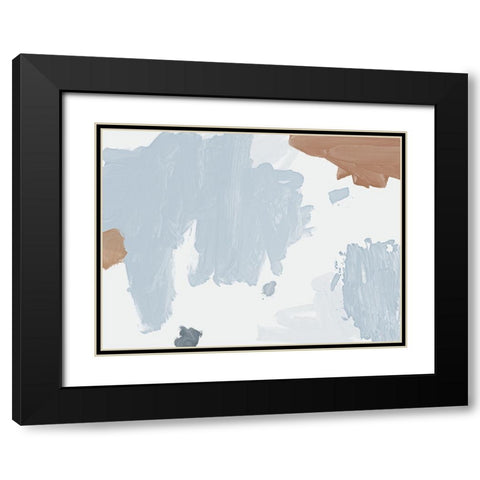 Cloudy Black Modern Wood Framed Art Print with Double Matting by Urban Road
