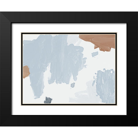 Cloudy Black Modern Wood Framed Art Print with Double Matting by Urban Road