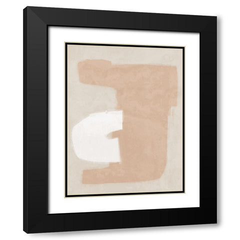 Composed Neutral Black Modern Wood Framed Art Print with Double Matting by Urban Road