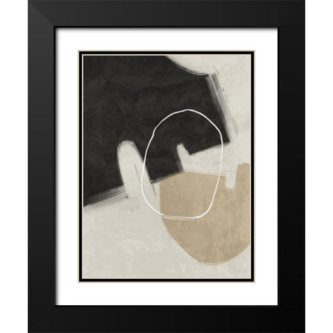 Nonchalant Black Black Modern Wood Framed Art Print with Double Matting by Urban Road