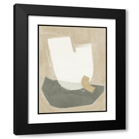 Laid-Back Neutral Black Modern Wood Framed Art Print with Double Matting by Urban Road