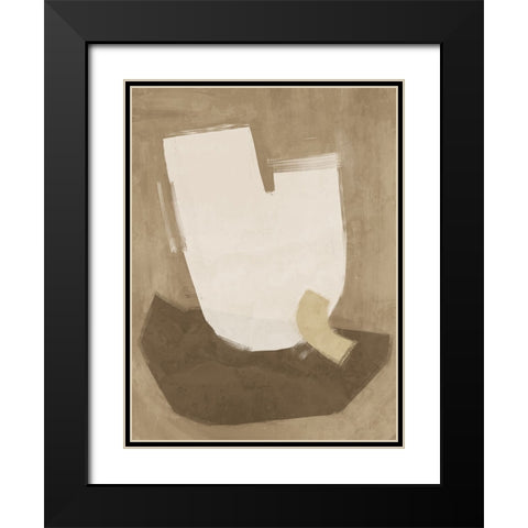 Laid-Back Brown Black Modern Wood Framed Art Print with Double Matting by Urban Road