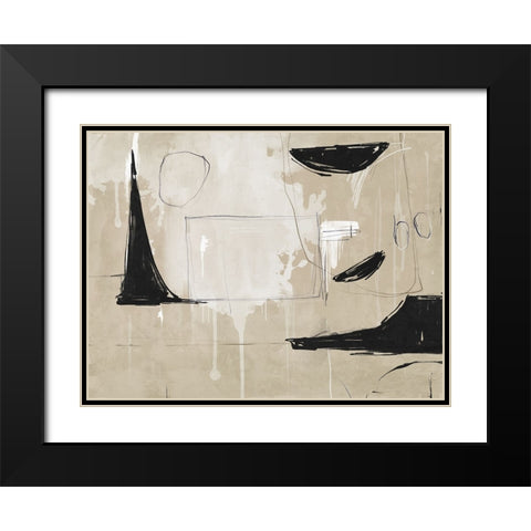 Back To The Drawing Board I Black Modern Wood Framed Art Print with Double Matting by Urban Road