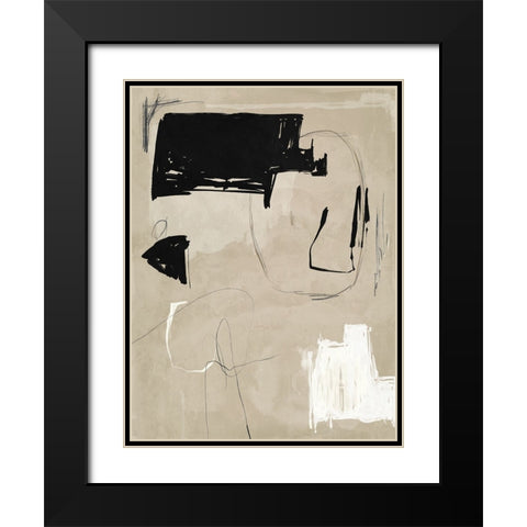 Back To The Drawing Board III Black Modern Wood Framed Art Print with Double Matting by Urban Road