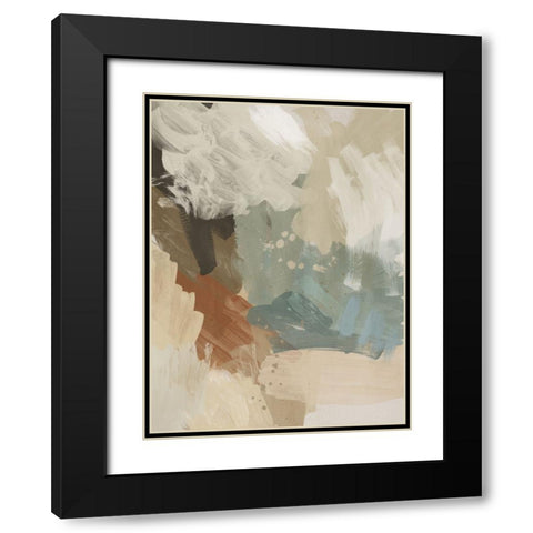 Hush Black Modern Wood Framed Art Print with Double Matting by Urban Road