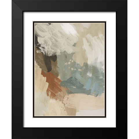 Hush Black Modern Wood Framed Art Print with Double Matting by Urban Road