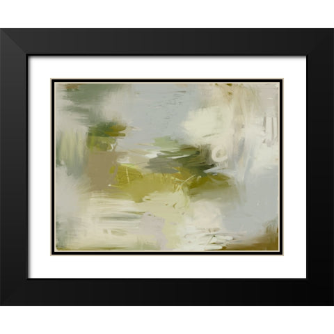 Evergreen Black Modern Wood Framed Art Print with Double Matting by Urban Road