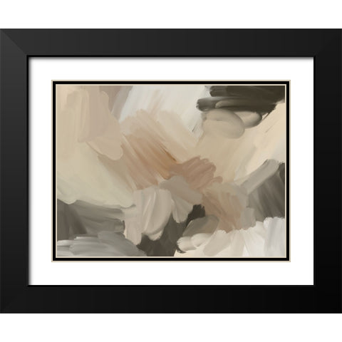 Soft And Fuzzy II Black Modern Wood Framed Art Print with Double Matting by Urban Road