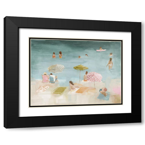 Vacation Mood Black Modern Wood Framed Art Print with Double Matting by Urban Road