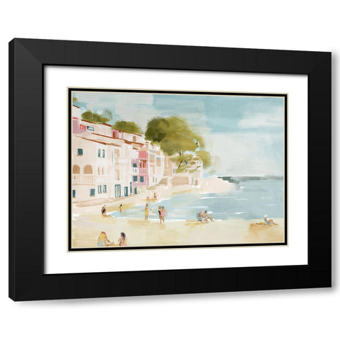 A Weekend In Cassis Black Modern Wood Framed Art Print with Double Matting by Urban Road