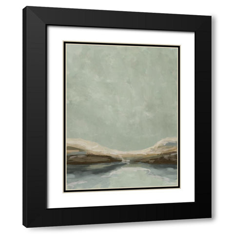Afternoon Stroll Black Modern Wood Framed Art Print with Double Matting by Urban Road
