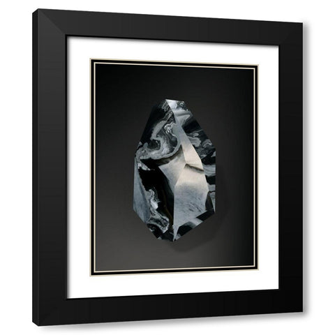 Onyx Black Modern Wood Framed Art Print with Double Matting by Urban Road