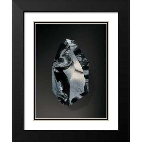 Onyx Black Modern Wood Framed Art Print with Double Matting by Urban Road