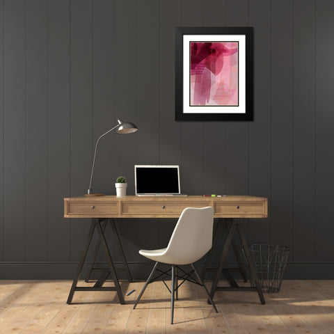 Merlot Black Modern Wood Framed Art Print with Double Matting by Urban Road