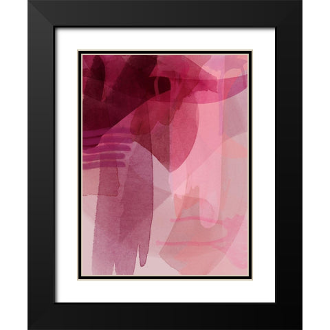 Merlot Black Modern Wood Framed Art Print with Double Matting by Urban Road