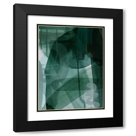 Equinox Black Modern Wood Framed Art Print with Double Matting by Urban Road