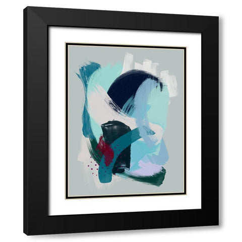 Weightless Haze Black Modern Wood Framed Art Print with Double Matting by Urban Road