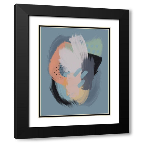 Celestial Sky Black Modern Wood Framed Art Print with Double Matting by Urban Road