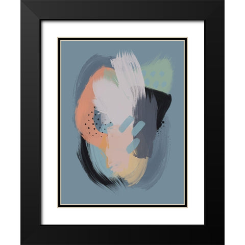 Celestial Sky Black Modern Wood Framed Art Print with Double Matting by Urban Road