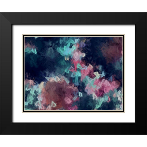 Diamond Storm Black Modern Wood Framed Art Print with Double Matting by Urban Road