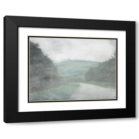 Wanderer Black Modern Wood Framed Art Print with Double Matting by Urban Road