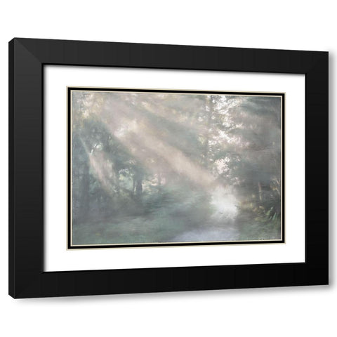 Ambience Black Modern Wood Framed Art Print with Double Matting by Urban Road