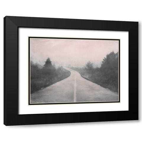 The Place Beyond Black Modern Wood Framed Art Print with Double Matting by Urban Road