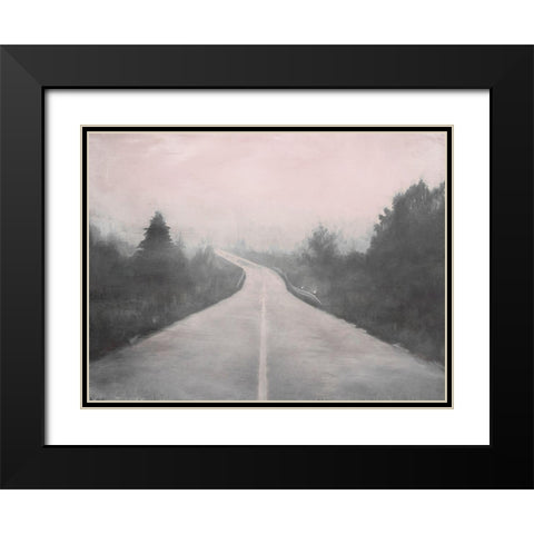 The Place Beyond Black Modern Wood Framed Art Print with Double Matting by Urban Road