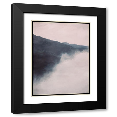 Mystic Black Modern Wood Framed Art Print with Double Matting by Urban Road