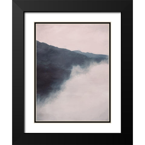 Mystic Black Modern Wood Framed Art Print with Double Matting by Urban Road