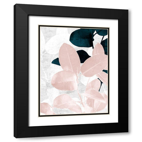 Demure II Black Modern Wood Framed Art Print with Double Matting by Urban Road