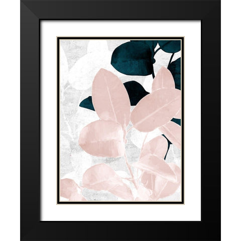 Demure II Black Modern Wood Framed Art Print with Double Matting by Urban Road