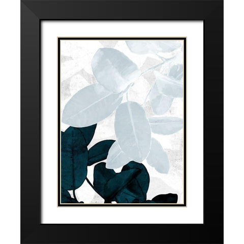 Exhale I Black Modern Wood Framed Art Print with Double Matting by Urban Road