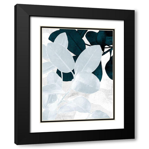 Exhale II Black Modern Wood Framed Art Print with Double Matting by Urban Road