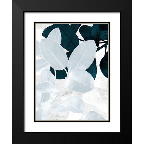 Exhale II Black Modern Wood Framed Art Print with Double Matting by Urban Road