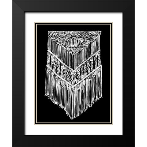 Gypsy Mono Black Modern Wood Framed Art Print with Double Matting by Urban Road