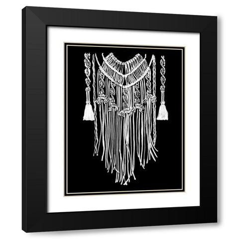 Wanderer Mono Black Modern Wood Framed Art Print with Double Matting by Urban Road