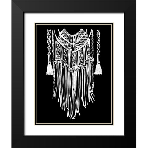 Wanderer Mono Black Modern Wood Framed Art Print with Double Matting by Urban Road