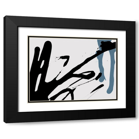 Brisk  Black Modern Wood Framed Art Print with Double Matting by Urban Road