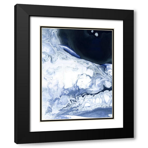 Capri Black Modern Wood Framed Art Print with Double Matting by Urban Road