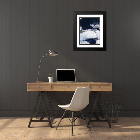 Andros Black Modern Wood Framed Art Print with Double Matting by Urban Road