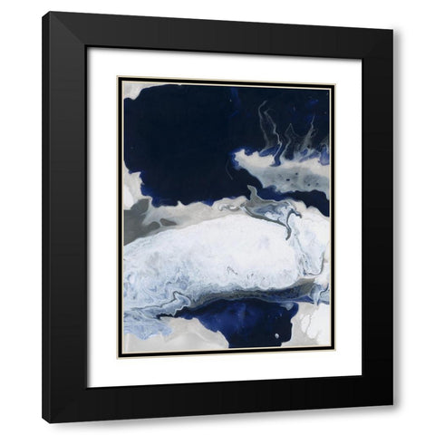 Andros Black Modern Wood Framed Art Print with Double Matting by Urban Road