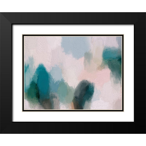 Symphony Black Modern Wood Framed Art Print with Double Matting by Urban Road