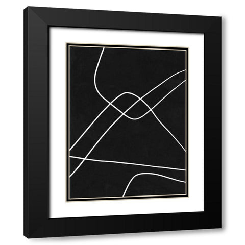 Isometric Black Modern Wood Framed Art Print with Double Matting by Urban Road