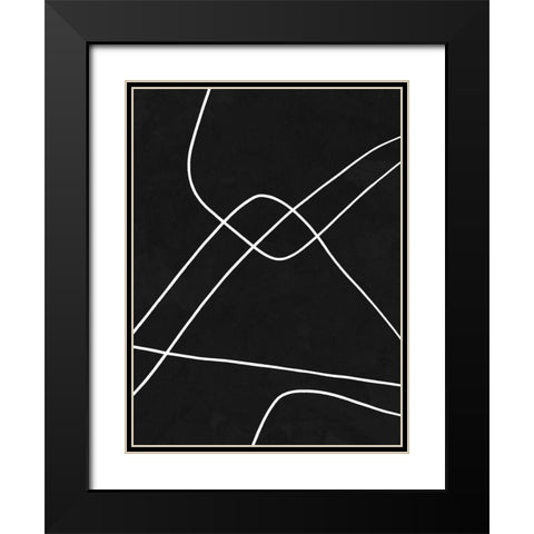 Isometric Black Modern Wood Framed Art Print with Double Matting by Urban Road