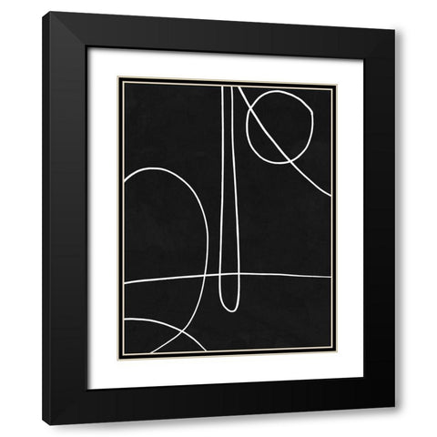 Treble Black Modern Wood Framed Art Print with Double Matting by Urban Road