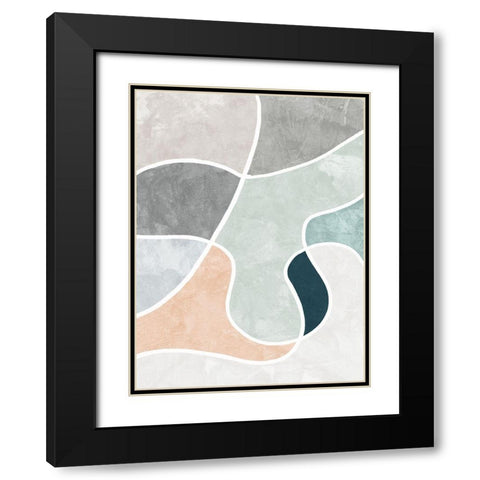 Betty Black Modern Wood Framed Art Print with Double Matting by Urban Road